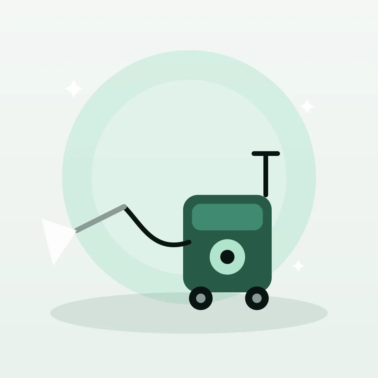 Wheeled pressure washer