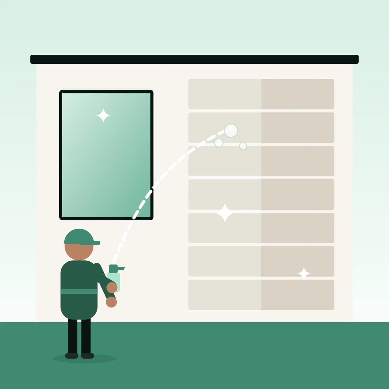 Villa Facade Cleaning by a professional cleaning team in Dubai