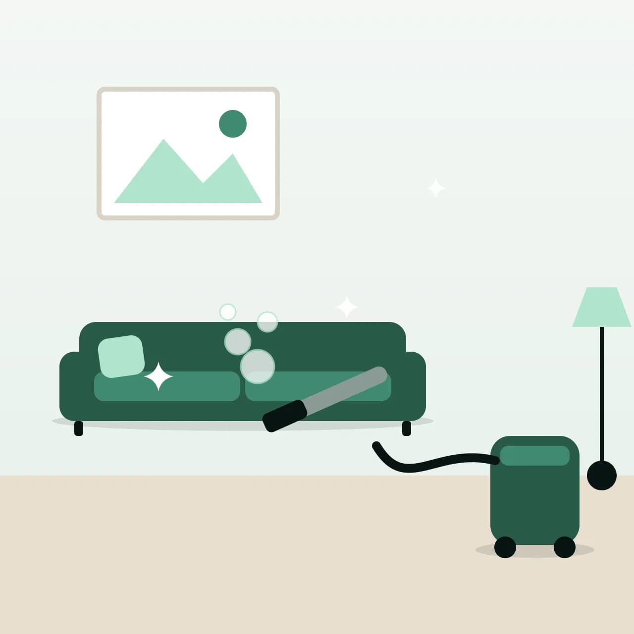 Sofa & Upholstery Cleaning by a professional cleaning team in Dubai